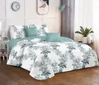 Floral Bedspread Coverlet Patchwork Blanket Set King / Queen Size Soft Bed