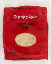 Maharajah's Choice Chilli Papad in Poly Bag, 200 g