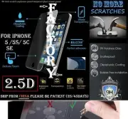2.5D Arc 9H REAL Tempered Glass Screen Protector iphone 5 5S 5C SE1 vitre trempé