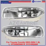Pair For Toyota Corolla 2003-2004 1.8L Front Bumper Lamps Fog Lights Right Left (for: Toyota)
