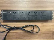 1RU 10 Way 15A GPO 19" Rack Mount PDU Power Rail | 15 AMP Power Board