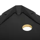 HG Gaming Desk With Mouse Pad Headphone Holder Steel Leg Removable LED Computer