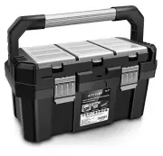 14 Inch Tool box with Removable Tray Truly Strong and Durable For Craft Stora...