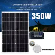 12V 350W Fixed Solar Panel Mono Generator Caravan Camping Charger USB Controller