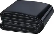 Black Pond Liner Heavy Duty Underlay 3x4m 4x6m 5x8m 8x10m 10x12m Impermeable Pond Lining for Fish Ponds Fountains Waterfall Streams and Artificial Lake(5x6m(16.4x19.7ft))