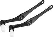 uxcell Coffee Espresso Brush 2 Pack Elbow Coffee Grinder Brush Cleaner Coffee Cleaning Tool White