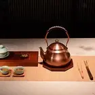 Copper Tea Kettle with Insulated Handle for Electric/Induction/Gas Stove
