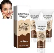 Adera Lightening Peel off Mask, Instant whitening Niacinamide whitening Peel-Off Mask, Peeling Off Mask for Face, Deep Cleansing Face, Anti-Aging Exfoliating Mask with Niacinamide, Moisturizing (3pcs)