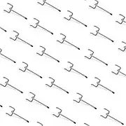 HUHOLE Pegboard Hooks 2 Inch 50PC, Ideal Garage Organization, Wall Storage Tool Organizer, Fit 1/4" 1/8" Peg Board with Plastic Tip (Silver, 2 Inch)