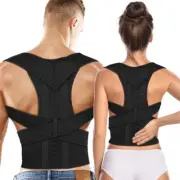 Men Women Adjustable Magnetic Posture Corrector Back Shoulder Support Brace Belt