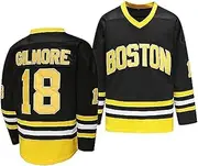 [ZHOUGO] Happy Gilmore Jersey #18Adam Sandler: 1996 Movie Ice Hockey Jersey for Halloween Hip Hop Party Sports Clothing