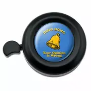 Ding Dong Your Opinion is Wrong Funny Humor Bicycle Handlebar Bike Bell