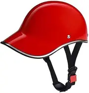 Baseball Cap Style Helmet, Adult Low Profile Motorcycle Skull Cap Helmet, Men's Women's Cool Open Face Half Helmet DOT/ECE Approved for Scooter Cruiser Jet Style Moped ATV I