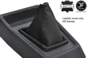 BLACK & BLACK TOP GRAIN REAL LEATHER GEAR GAITER FOR PEUGEOT 205 MK2 PHASE 2 (for: Peugeot)