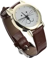 [NIYANGLE] Woman Golden Minimalist Lady Women for Silver Wrist Ladies White Case Material: Zinc Alloy
