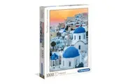 1000pc Clementoni 68x50cm Puzzle Jigsaw Santorini Kids Educational Game Toy 8+