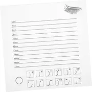 BIUDECO Acrylic Eyelash Display Board Transparent Single Row Eyelash Tray Portable Lash Holder for Beauty Salons and Personal Use