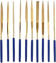 Plated Diamond Files Flat Round Assorted Rasps Set Jade Grinding Polishing Hand Tools 3x140mm 4x160mm 5x180mm 10 Pieces