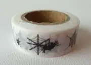 SPIDERS WEB HALLOWEEN Washi Tape 15mm x 10M Journal Masking Craft Bujo Mask