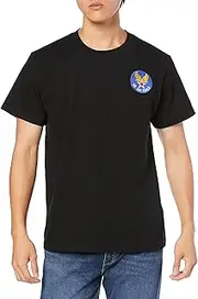 F-STYLE(エフスタイル) F Style F-SD021122 US Military Military Coat of Arms 5.6 oz Heavyweight Cotton T-Shirt, Black, S