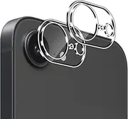 Tempered Glass Camera Protection for iPhone 16e, Pack of 2, 9H Hardness, Anti-Scratch Lens Protective Glass, HD Rear Camera Protection Screen Protector