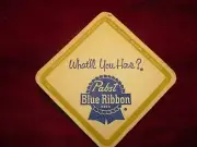 Pabst Blue Ribbon Beer Coaster