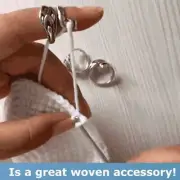 Adjustable Knitting Loop Crochet Loop Knitting Ring Yarn Guides Wear Thimble X!