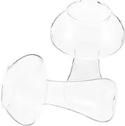 High End Material Cocktail Glass 2pcs Mushroom Cup Thicken Bottom Smooth for Bar
