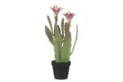 Rogue Artificial Flowering Cactus Fake Succulent Plant Potted Plant 22.9x47cm