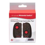 3rd Earth Programmable Enhanced Grip Controller Pair For Nintendo Switch Black