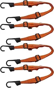 Daseeme 4pcs Motorcycle Helmet Rope Luggage Elastic Reflective Rope Elastic Rope S for Motorcycle/Bicycle/Electric Vehicle