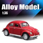 1:36 Volkswagen Beetle Alloy Car Diecasts Metal Classic Toy Model with Pull Back