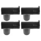 4 Pcs Right Angle Joint Plug Clothes Hanger Connecting Hook Drying Rack Supply