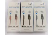 3 Colour Bundle Apple MFI Mobile Lightning Cable 1M (Silver/Gold/Rose Gold)