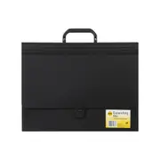 Marbig 26-Pocket PP Foolscap Expanding Case File Document Organiser Black
