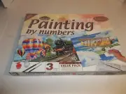 New Opened Box Royal & Langnickel Painting by Numbers 3 Value Pack