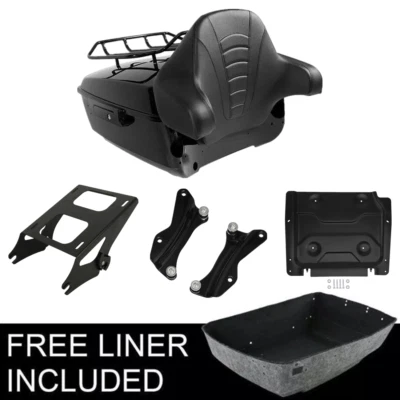 King Pack Trunk Plate Mount Docking Hardware Fit For Harley Tour Pak Touring 14+