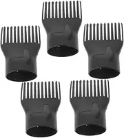 Baluue Hair Dryer Diffuser Attachment Comb 5 Pcs Universal Blow Dryer Combs Nozzles Styling Tool for Straightening