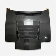 hood vents， Carbon Fiber Front Hood Bonnet Compatible For 180SX RPS13 DMX Style 1989-1994 Engine Cover Car Tuning
