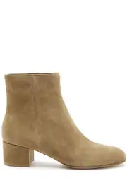 Gianvito Rossi Camoscio Stivale 45 Suede Ankle Boots - Camel - 37 (IT37 / UK4) 37 (IT37 / UK4)