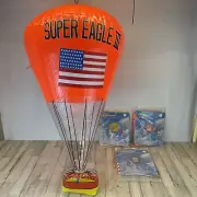 BALLOON Super Eagle III USA Flag (3) Yellow Silver Orange INFLATABLE 36”