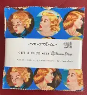 Nancy Drew Moda “Get A Clue” 5” 42 Squares Charm Pack