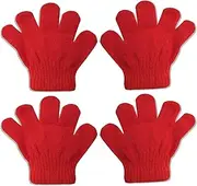 [grinderPUNCH] 2 Pair Pack Infant to Toddler Baby Gloves Stretchy Knit Warm Winter (Ages 0-3)