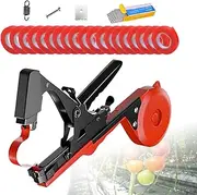 Plant Tying Machine,Vineyard Tying Machine,Garden Tapetool Tapener with 20 Roll Tapes, 1 Box Staples and 1 Replacement Blade,Adjustable Blade Width, Automatic Rebound,for Grapes Tomatoes