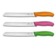[Victorinox] Bread Knife Wavy Edge Blade 21cm - Green Blister