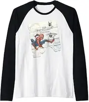 [Marvel] Spider-Man Homecoming Doodles Logo Raglan Baseball Tee