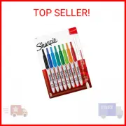 SHARPIE Retractable Permanent Markers, Ultra Fine Point, Assorted Colors, 8 Coun