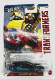 Hot Wheels 2024 Transformers Bugatti Veyron 16.4 Grand Sport Vitesse Black Blue