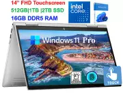 2024 HP Envy 2-IN-1 Laptop 14" Touch Intel Core 7, 16GB Upto 2TB SSD Win11 Pro