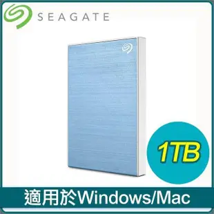 Seagate 希捷 One Touch HDD 升級版 1TB 外接硬碟(STKY1000402)《冰川藍》